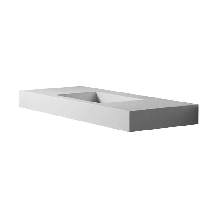60Inch Solid Surface Double Basin With Mounting Screw