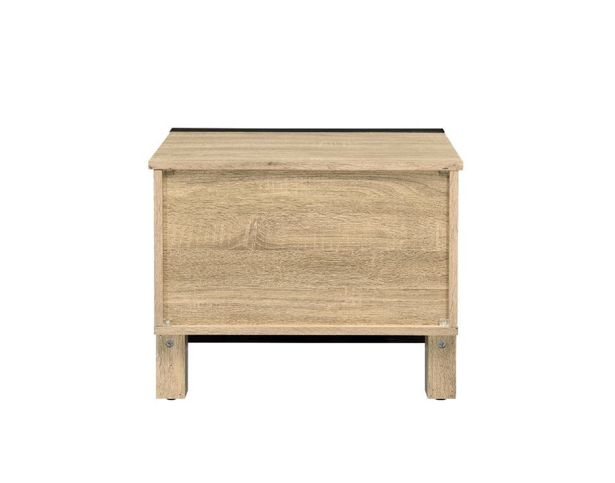 Erasto - Accent Table - Oak & Black Finish Unique Piece Furniture