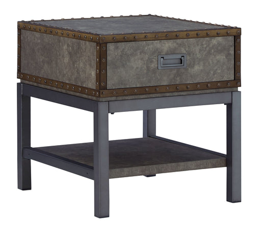 Derrylin - Brown - Rectangular End Table Unique Piece Furniture