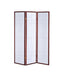 Katerina - 3-Panel Folding Floor Screen - White And Cherry Unique Piece Furniture