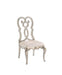 Esteban - Side Chair (Set of 2) - Ivory Velvet & Antique Champagne Finish Unique Piece Furniture