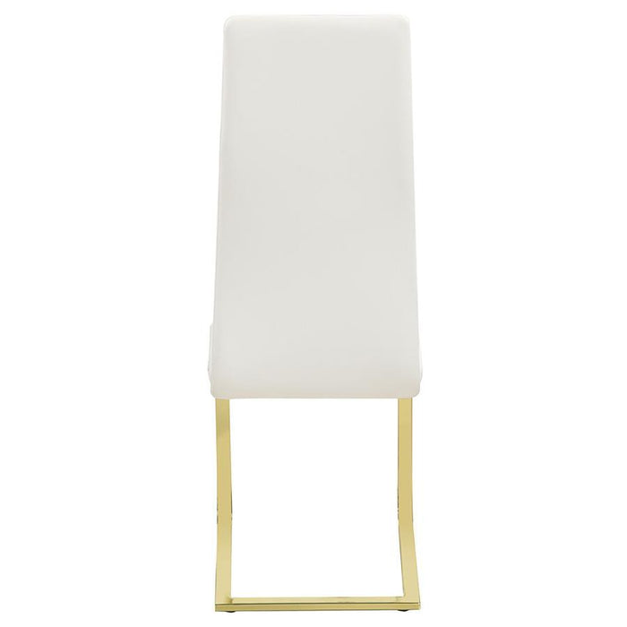 Montclair - Side Chairs (Set of 4) - White And Rustic Brass Unique Piece Furniture