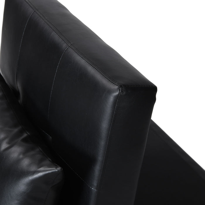Folding Ottoman Sofa Bed Black