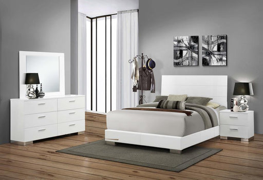Felicity - Contemporary Panel Bed Bedroom Set Unique Piece Furniture