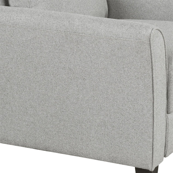Living Room Furniture Chair And 3 Seat Sofa (Light Gray)