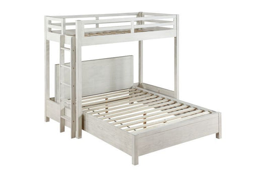 Celerina - Queen Bed - Weathered White Finish Unique Piece Furniture