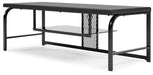 Lynxtyn - Black - TV Stand Unique Piece Furniture