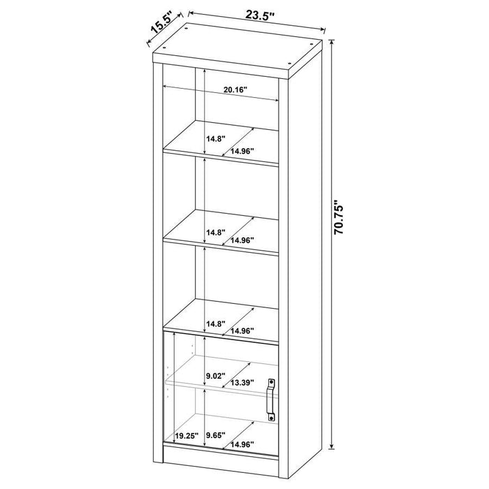 Burke - 3 Piece TV Entertainment Center - Gray Driftwood