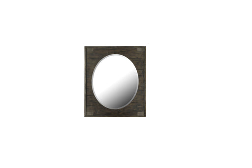 Abington - Portrait Oval Mirror - Weathered Charcoal Unique Piece Furniture