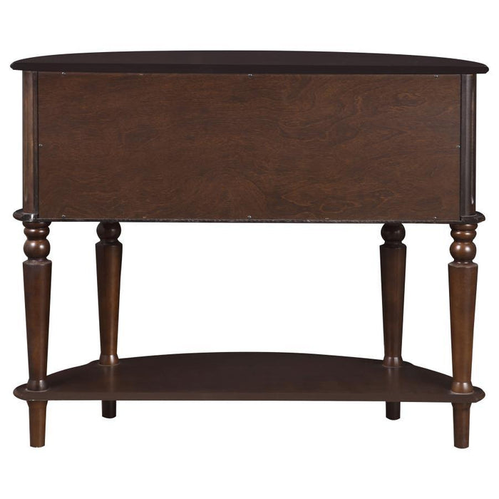 Brenda - Console Table With Curved Front - Brown Unique Piece Furniture