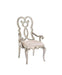 Esteban - Chair (Set of 2) - Ivory Velvet & Antique Champagne Finish Unique Piece Furniture