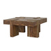 Samira - Wooden Square Coffee Table - Natural Sheesham Unique Piece Furniture