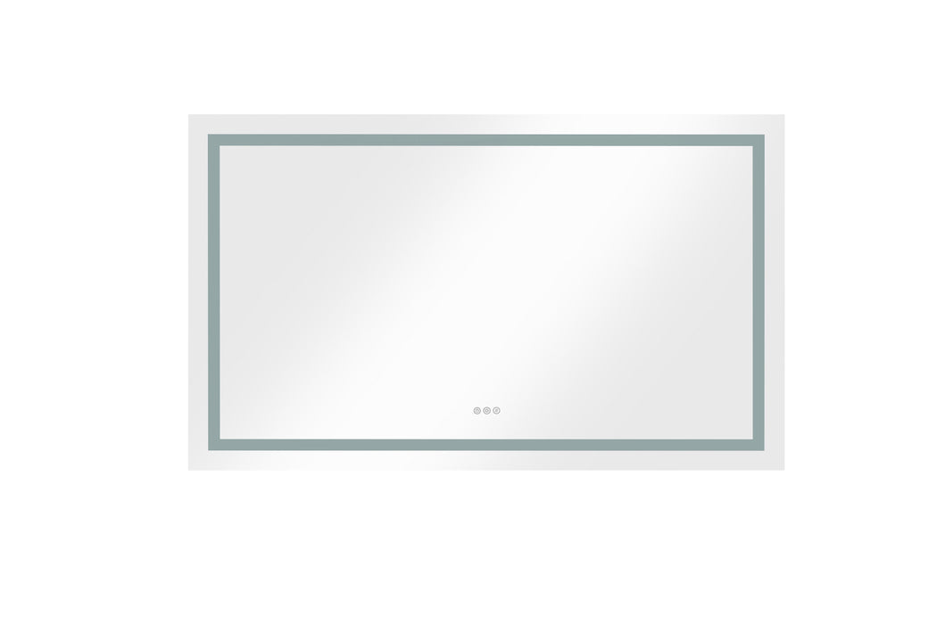 60*36 LED Lighted Bathroom Wall Mounted Mirror With High Lumen / Anti-Fog Separately Control / Dimmer Function