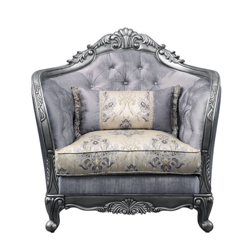 Ariadne - Chair - Fabric & Platinum Unique Piece Furniture