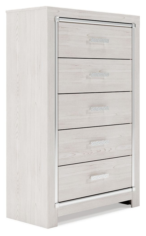 Altyra - White - Five Drawer Chest Unique Piece Furniture