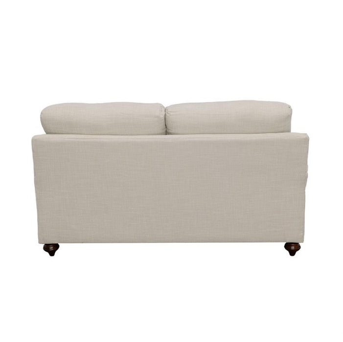 Glenn - Cushion Back Loveseat - Light Gray Unique Piece Furniture