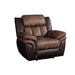 Jaylen - Recliner - Toffee & Espresso Polished Microfiber Unique Piece Furniture