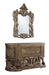 Constantine - Mirror - Brown & Gold Finish Unique Piece Furniture