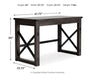 Freedan - Grayish Brown - Home Office Desk Unique Piece Furniture