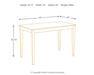 Kimonte - Dark Brown - Rectangular Dining Room Table Unique Piece Furniture
