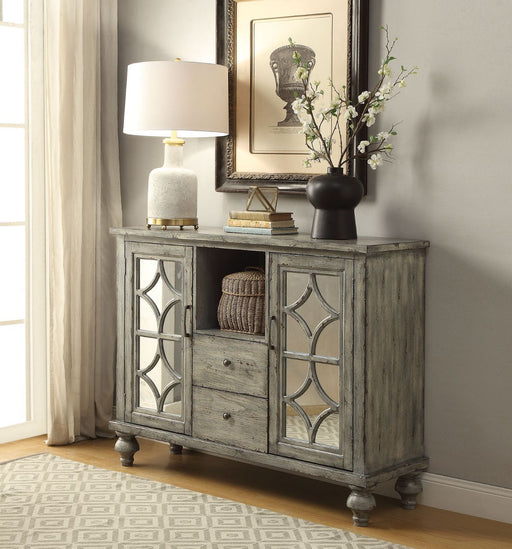 Velika - Accent Table - Weathered Gray - Wood Unique Piece Furniture