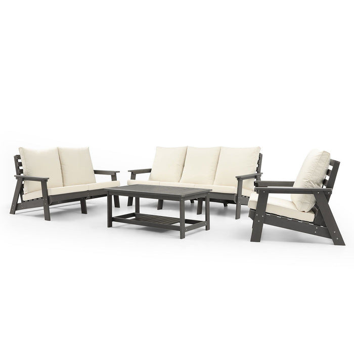 Hips All-Weather Coffee Table, Outdoor / Indoor Use, Grey