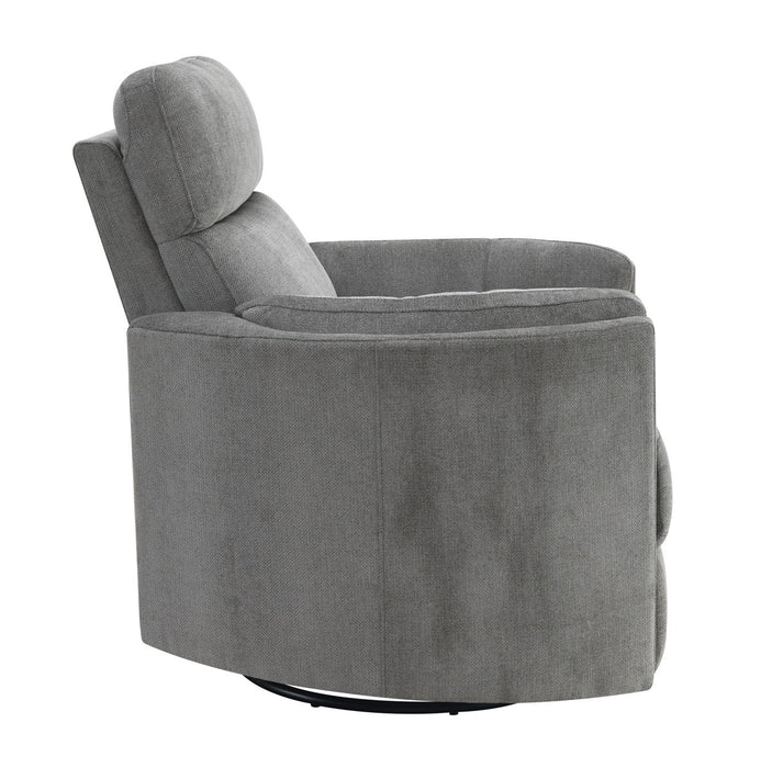 Acme Sagen Glider Recliner With Swivel, Charcoal Chenille