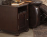 Barilanni - Dark Brown - Chair Side End Table Unique Piece Furniture
