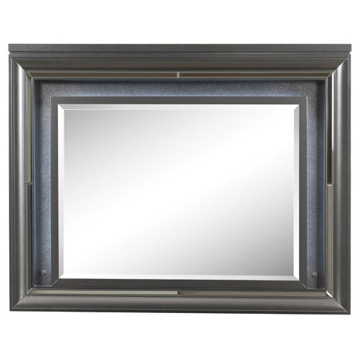 Sawyer - Mirror - Metallic Gray Unique Piece Furniture