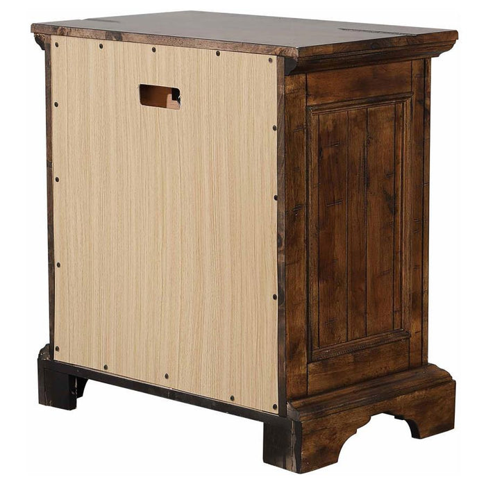 Elk Grove - 3-Drawer Nightstand - Vintage Bourbon Unique Piece Furniture