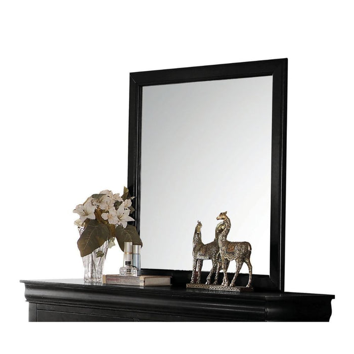Louis Philippe Square Dresser Mirror Cappuccino – Furniture Factory Outlet