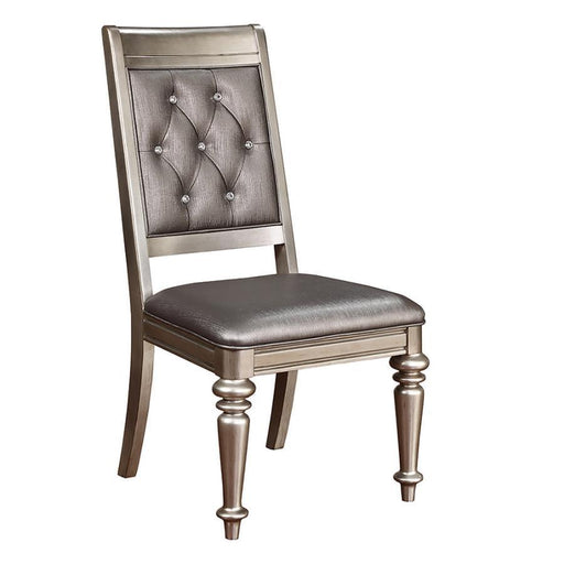 Bling Game - Open Back Side Chairs (Set of 2) - Metallic Unique Piece Furniture