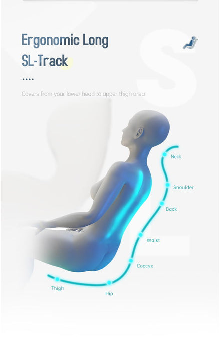 Massage Chairs Sl Track Full Body And Recliner, Shiatsu Recliner, Massage Chair With Bluetooth Speaker - Beige