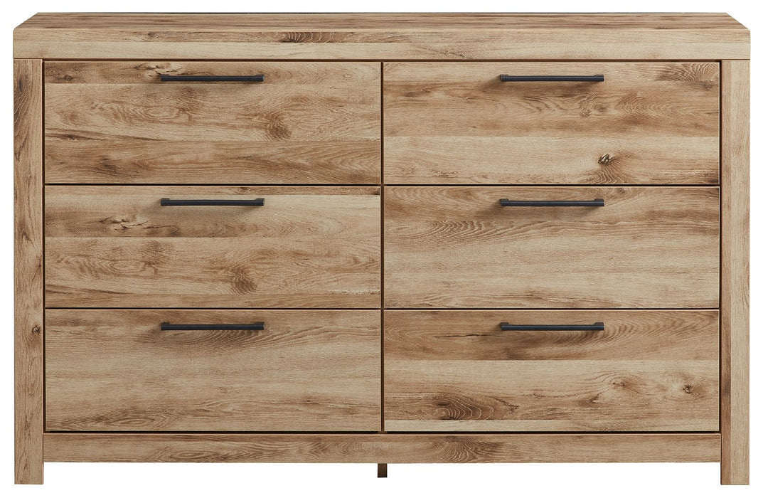 Hyanna - Tan Brown - Six Drawer Dresser Unique Piece Furniture