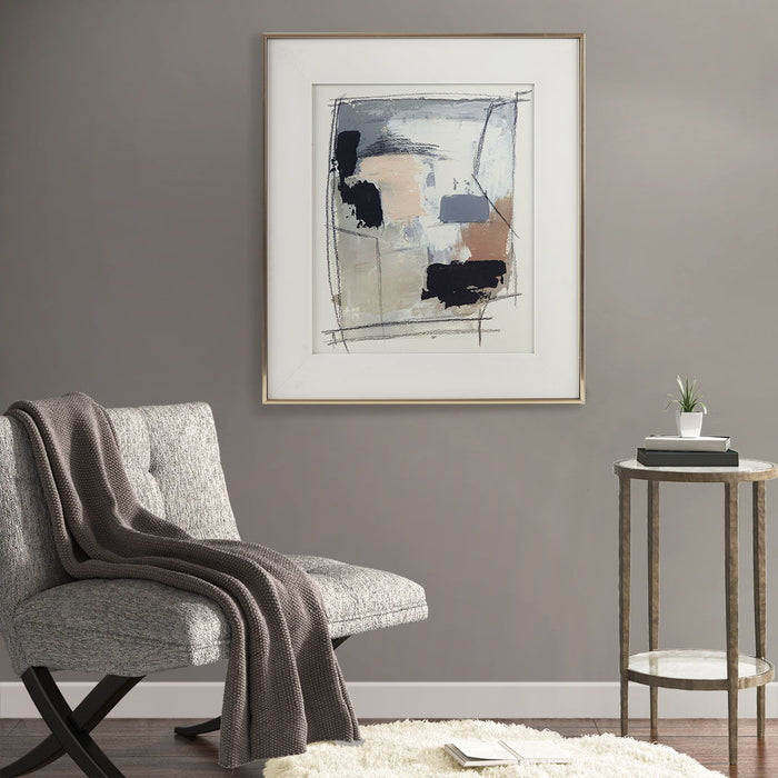 Framed Glass And Gallery Matted Wall Art