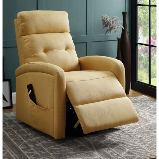 Newat - Recliner - Yellow Linen Unique Piece Furniture