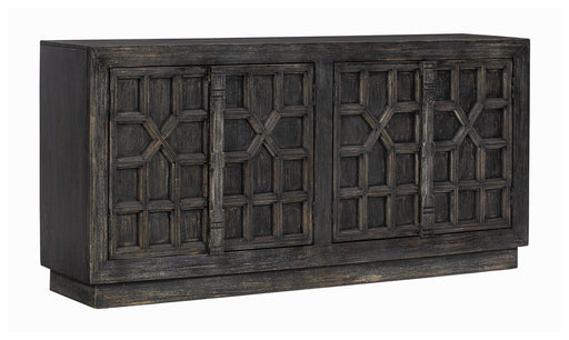Roseworth - Distressed Black - Accent Cabinet Unique Piece Furniture