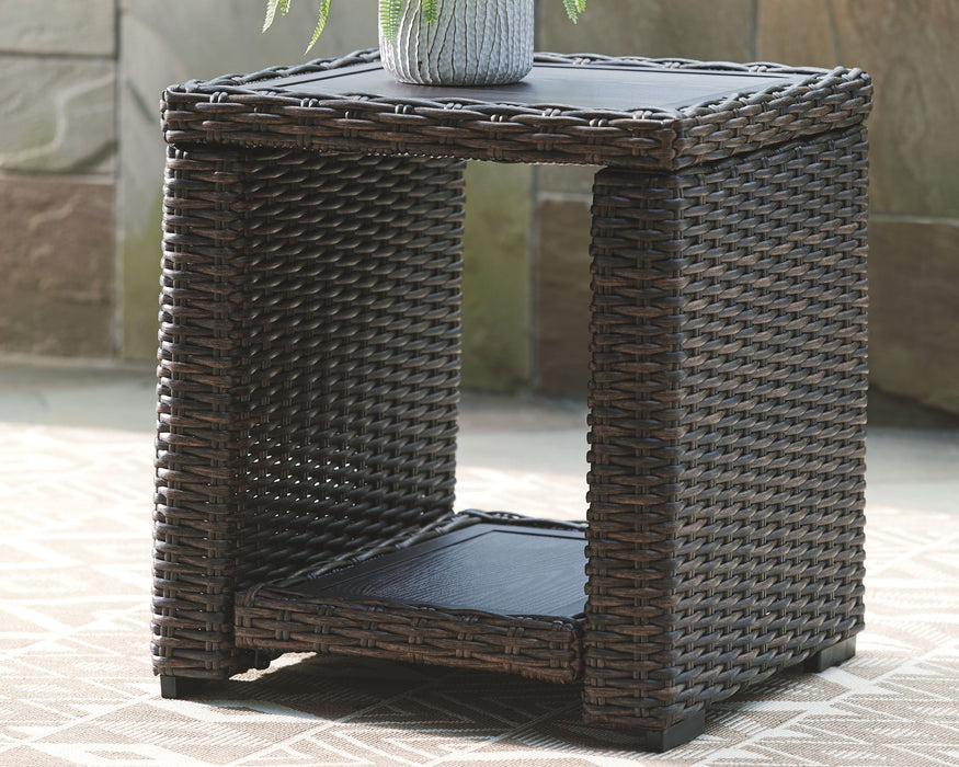 Grasson - Brown - Square End Table Unique Piece Furniture