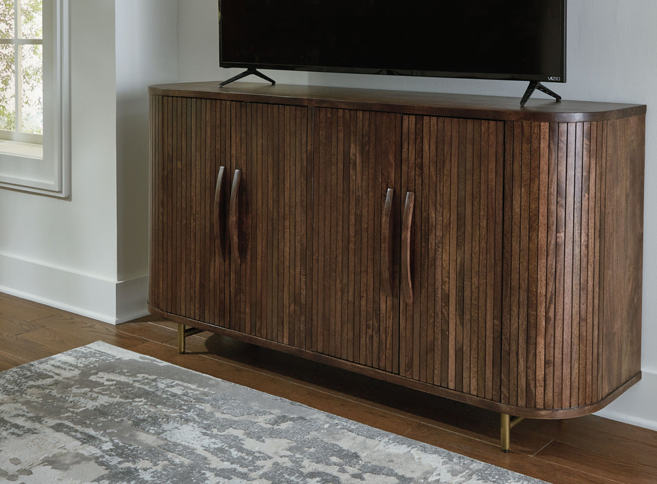 Amickly - Accent Cabinet - Dark Brown