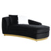 Achelle - Chaise - Black Velvet Unique Piece Furniture
