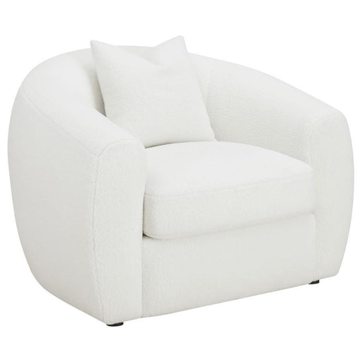 Isabella - Upholstered Tight Back Chair - White Unique Piece Furniture