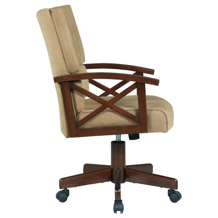Marietta - Upholstered Game Chair - Tobacco And Tan Unique Piece Furniture