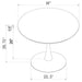 Arkell - Round Pedestal Dining Table Unique Piece Furniture