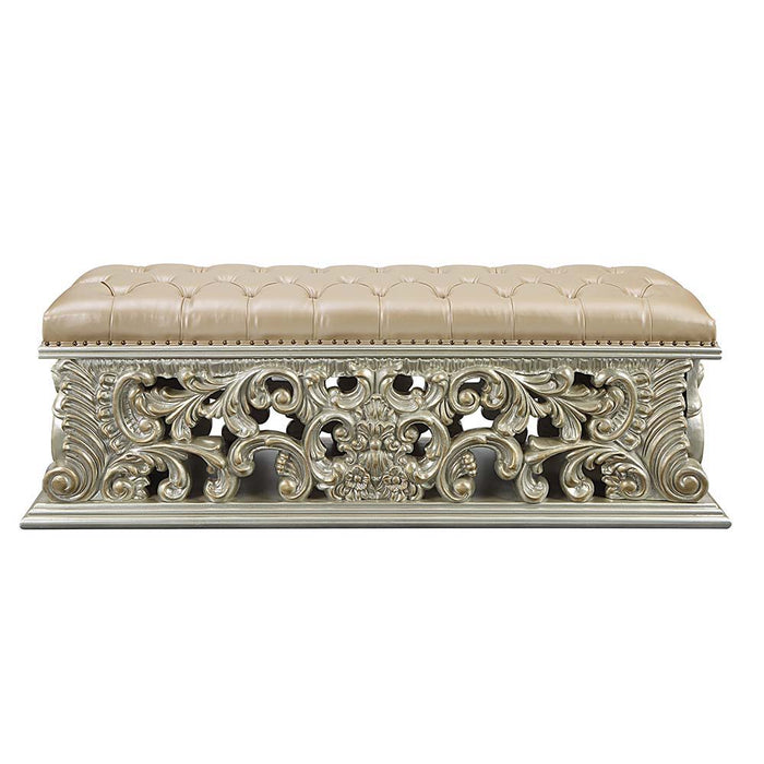 Sorina - Bench - Antique Gold Finish Unique Piece Furniture