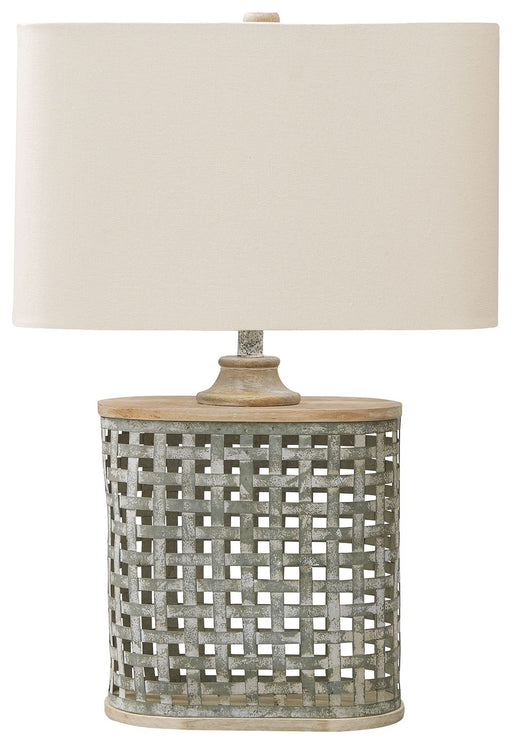 Deondra - Gray - Metal Table Lamp Unique Piece Furniture