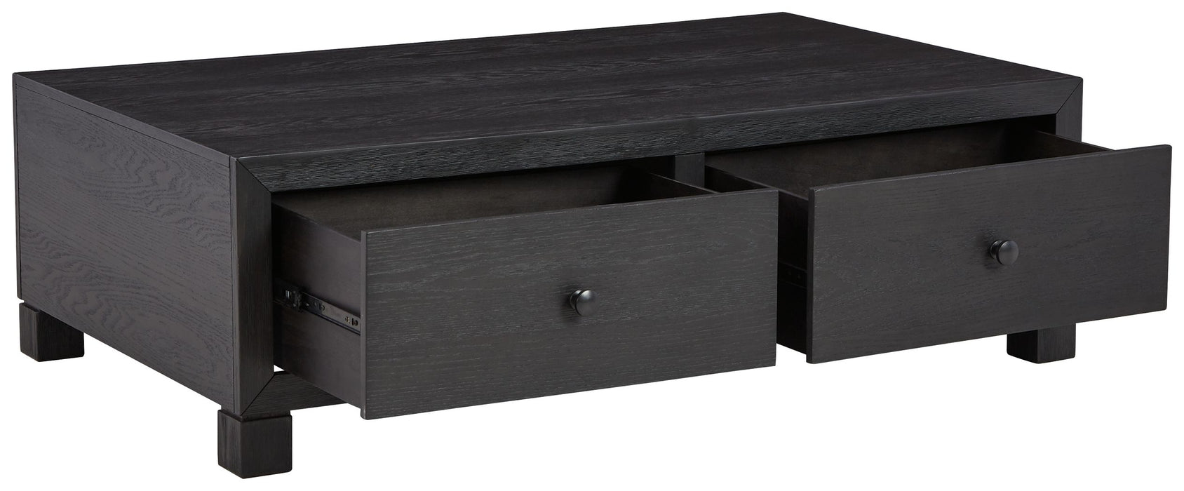 Foyland - Black - Cocktail Table With Storage Unique Piece Furniture