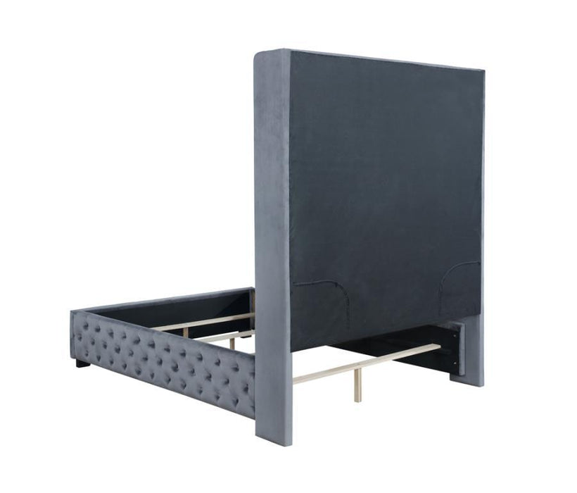 Rocori - Wingback Tufted Bed Unique Piece Furniture