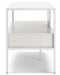 Deznee - White - Large TV Stand Unique Piece Furniture
