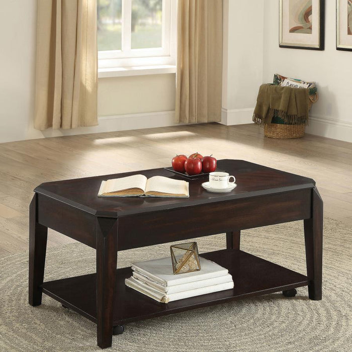 Baylor - Lift Top Coffee Table With Hidden Storage - Walnut Unique Piece Furniture