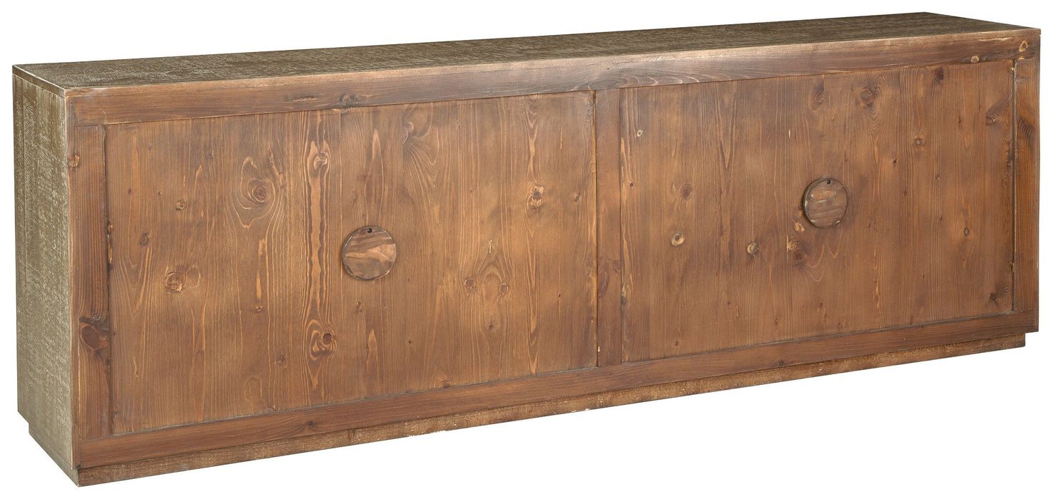 Waltleigh - Distressed Brown - Accent Cabinet Unique Piece Furniture